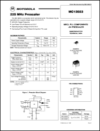 MC12023P Datasheet