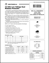 MC12033BP Datasheet