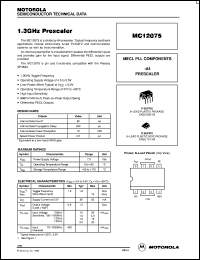 MC12075P Datasheet