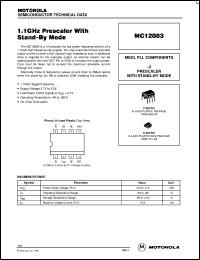 MC12083P Datasheet