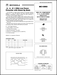 MC12093SD Datasheet