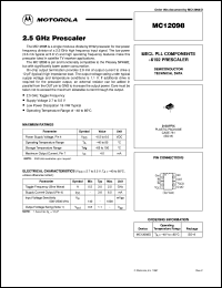 MC12098D Datasheet
