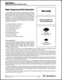 MC12430FN Datasheet