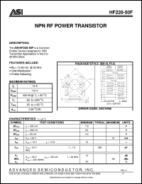HF220-50F Datasheet