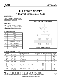UFT5-28SL Datasheet
