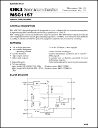MSC1157MS-K Datasheet