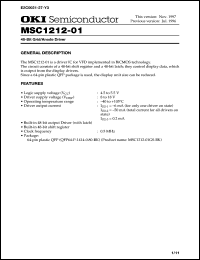 MSC1212-01GS-BK Datasheet