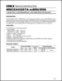 MSC2343257A-70DS8 Datasheet