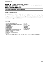 MSC5301B-02GS-BK Datasheet