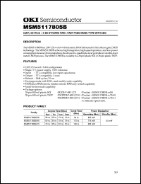 MSM5117805B-50TS-L Datasheet
