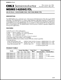 MSM514256C-60JS Datasheet