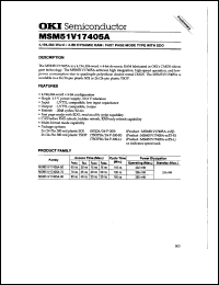 MSM51V17405A-70TS-K Datasheet