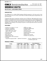 MSM5416272-60GS-K Datasheet