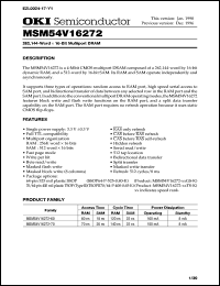 MSM54V16272-70TS-K Datasheet