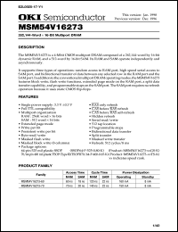 MSM54V16273-60TS-K Datasheet