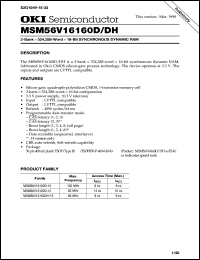 MSM56V16160D-12TS-K Datasheet