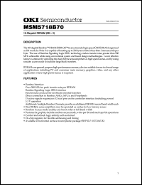 MSM5718B70-53GS-K Datasheet