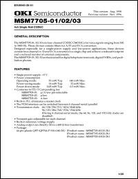 MSM7705-02GS-2K Datasheet