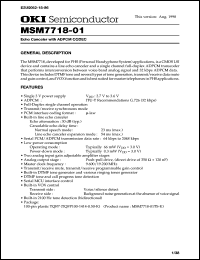 MSM7718-01TS-K Datasheet