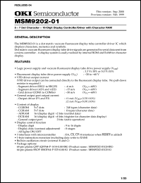 MSM9202-01GS-BK Datasheet