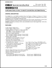 MSM9210GS-BK Datasheet
