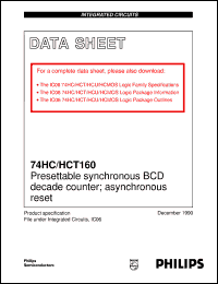 74HCT160D Datasheet