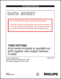74HCT595D Datasheet