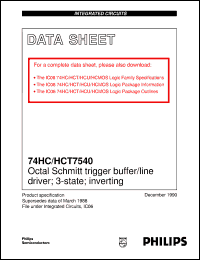 74HCT7540D Datasheet