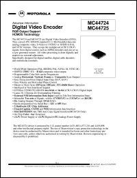 MC44725VFU Datasheet