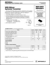 BSP19AT1 Datasheet