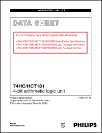 74HCT181D Datasheet