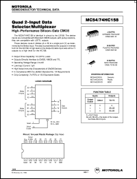 MC54HC158J Datasheet
