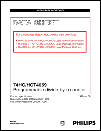 74HCT4059D Datasheet
