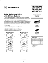 MC74ACT541DW Datasheet