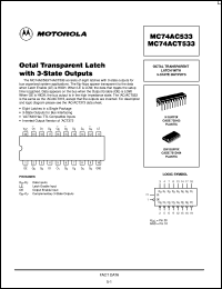 MC74ACT533DW Datasheet