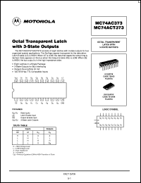MC74ACT373DW Datasheet
