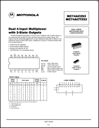 MC74ACT253D Datasheet