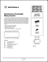 MC74ACT161D Datasheet