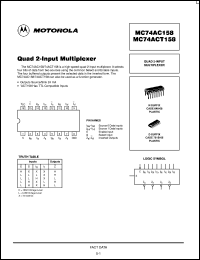 MC74AC158D Datasheet