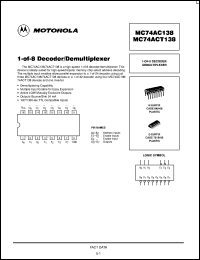 MC74ACT138N Datasheet