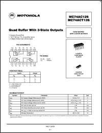 MC74AC126D Datasheet