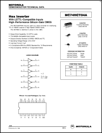MC74HCT04AD Datasheet