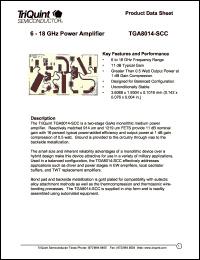 TGA8014-SCC Datasheet
