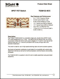 TGS8122-SCC Datasheet