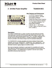 TGA8334-SCC Datasheet