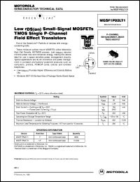 MGSF1P02LT1 Datasheet