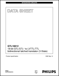 GTL16612 Datasheet