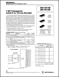 MC14514BCL Datasheet