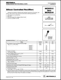 MCR22-8 Datasheet