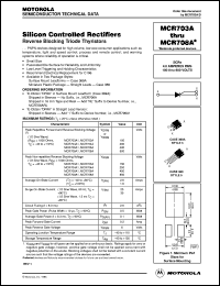 MCR704A1 Datasheet